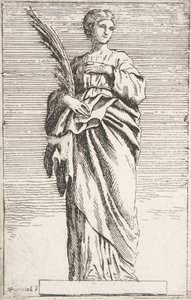 Stående kvinnlig figur, ca. 1739-40., ca. 1739-40. av Pierre Ignace Parrocel