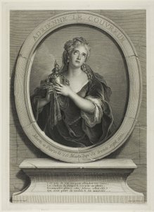 Porträtt av Adrienne Le Couvreur