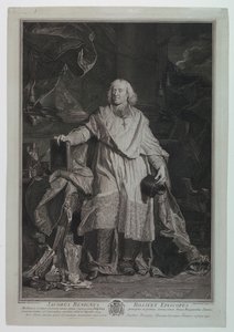 Porträtt av kardinal Jacques Benigne Bossuet (1627-1704)