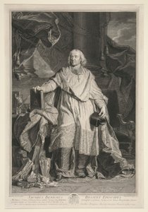 Porträtt av Jacques Benigne Bossuet av Pierre Imbert Drevet