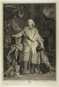 Porträtt av Jacques Bénigne Bossuet, biskop av Meaux av Pierre Imbert Drevet