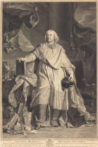 Jacques-Benigne Bossuet av Pierre Imbert Drevet after Hyacinthe Rigaud