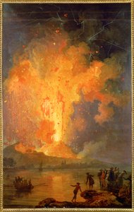 Vesuvius utbrott av Pierre Jacques Volaire