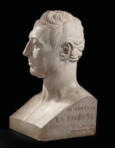 Byst av Marie-Joseph-Gilbert du Motier, Marquis de La Fayette av Pierre Jean David dAngers