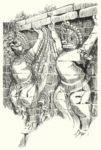 Garudas, Elefanternas terrass (gravyr)