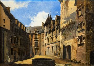 Utsikt över innergården på Château de Pau