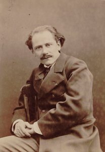 Porträtt av kompositören Jules Massenet 1842-1912, 1880. av Pierre Lanith Petit