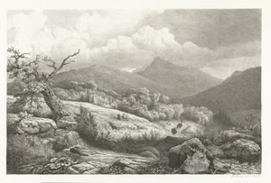 Kyrkogården i Baden-Baden av Pierre Louis Dubourcq