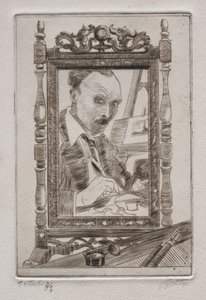 Självporträtt av Pierre Louis Gatier