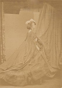 Den andra fjäderhatten, 1860-talet. av Pierre Louis Pierson