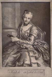 Madame de Pompadour, älskarinna till kung Ludvig XV av Frankrike, 1700-talet 1894 av Pierre Louis de Surugue