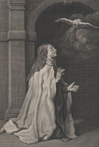 Sankta Teresa av Avilas vision av duvan, ca. 1650.