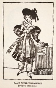 Lady Saint-Simonienne av Pierre Maleuvre