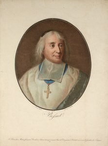 Porträtt av Jacques-Bénigne Bossuet 1627-1704, ca. 1795. av Pierre Michel Alix