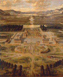 Utsikt över Versaillespalatset och dess trädgårdar av Pierre Patel