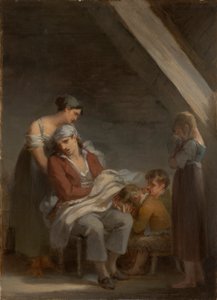 En sorgslagen familj