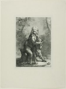 Pojke med hund av Pierre Paul Prud