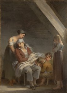 En sorgdrabbad familj, 1821