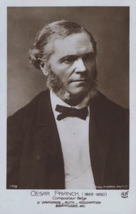 Cesar Franck, belgisk kompositör och pianist (s/v foto) av Pierre Petit