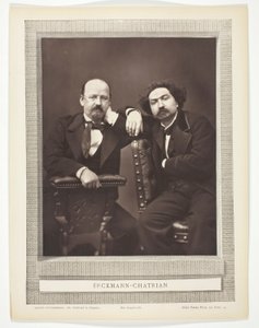 Émile Erckmann (fransk författare, 1822-1899) och Alexandre Chatrian (fransk författare, 1826-1890) av Pierre Petit