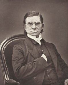Émile Littré fransk lexikograf och filosof, 1801-1881, ca. 1876. av Pierre Petit