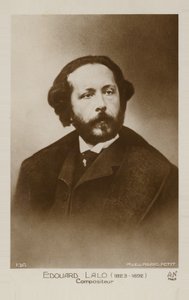 Porträtt av Edouard Lalo av Pierre Petit