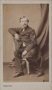 Porträtt av Louis de Loménie 1818-1878. av Pierre Petit