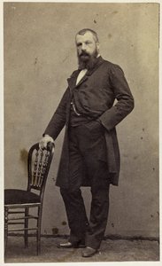 Porträtt av kompositören Edmond Member 1820-1882. av Pierre Petit