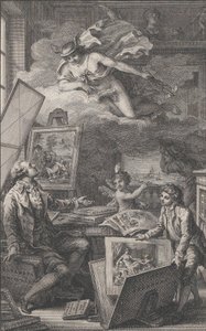 Till minne av P. FR. Basan, gravyr för katalogen över samlingen av P.-F. Basan..., 1798. av Pierre Philippe Choffard