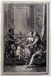 The Impossible Thing - i ""Berättelser och noveller på vers"" av Jean La Fontaine. 1776. Illustration av P.P. Choffard. av Pierre Philippe Choffard