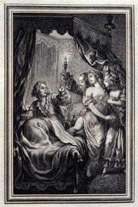 Vi märker aldrig allt - i "Tales et nouvelles en vers" av Jean La Fontaine. 1776. Illustration av P.P. Choffard. av Pierre Philippe Choffard
