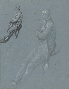 Två studier av Rutger Jan Schimmelpenninck och en skiss av hans fru av Pierre Prud