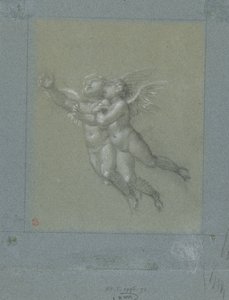 Två flygande putti av Pierre Prud