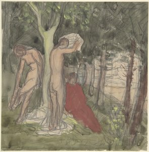 Badande av Pierre Puvis de Chavannes