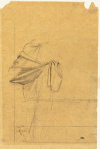 Draperistudie, andra hälften av 1800-talet. av Pierre Puvis de Chavannes