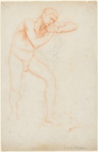 Naken man, 1891. av Pierre Puvis de Chavannes