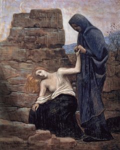 Pity, 1887 (pastell på papper) av Pierre Puvis de Chavannes