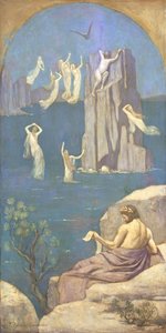 Prometheus (olja på duk) av Pierre Puvis de Chavannes
