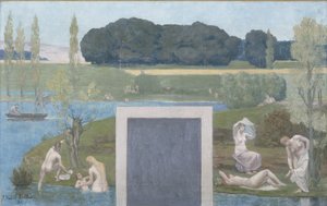 Skiss för Hôtel de Ville de Paris: sommar av Pierre Puvis de Chavannes