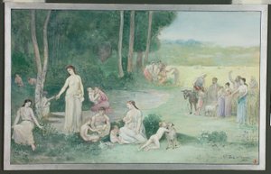 Sommar av Pierre Puvis de Chavannes