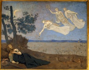 Drömmen. Målning av Pierre Puvis De Chavannes (1824-1898)