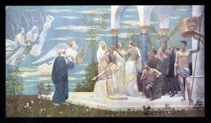 Victor HUGO - porträtt av Pierre Puvis de Chavannes