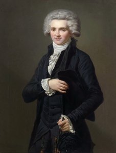 Porträtt av Maximilien de Robespierre 1758-1794