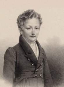 Porträtt av pianisten och kompositören Sigismund Thalberg 1812-1871, 1826.