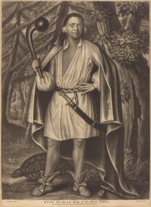 Etow oh Koam, King of the River Nation av Pierre Simon II after John Verelst