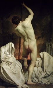 Charon Passing the Shades (olja på duk)