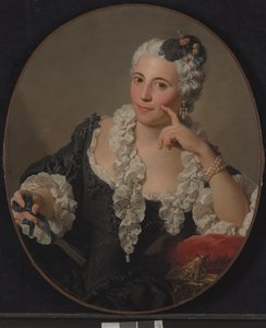Porträtt av Anne-Marie Zina Durand de Lironcourt (olja på duk) av Pierre Subleyras