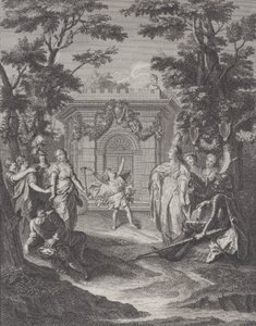 Tavla 13: Kärlekens ingång till Gamaches bröllop Entrance of Love and Wealth..., 1745.