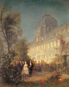 Kvällsfest på Tuilerierna den 10 juni 1867