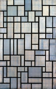 Komposition med Grid 2, 1915 av Piet Mondrian